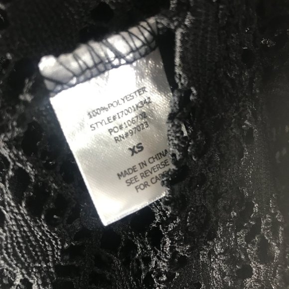 MILKEN Beach Diamond Crochet Elasticized Empire Waist Airy Cover Up Size XS - Picture 9 of 10